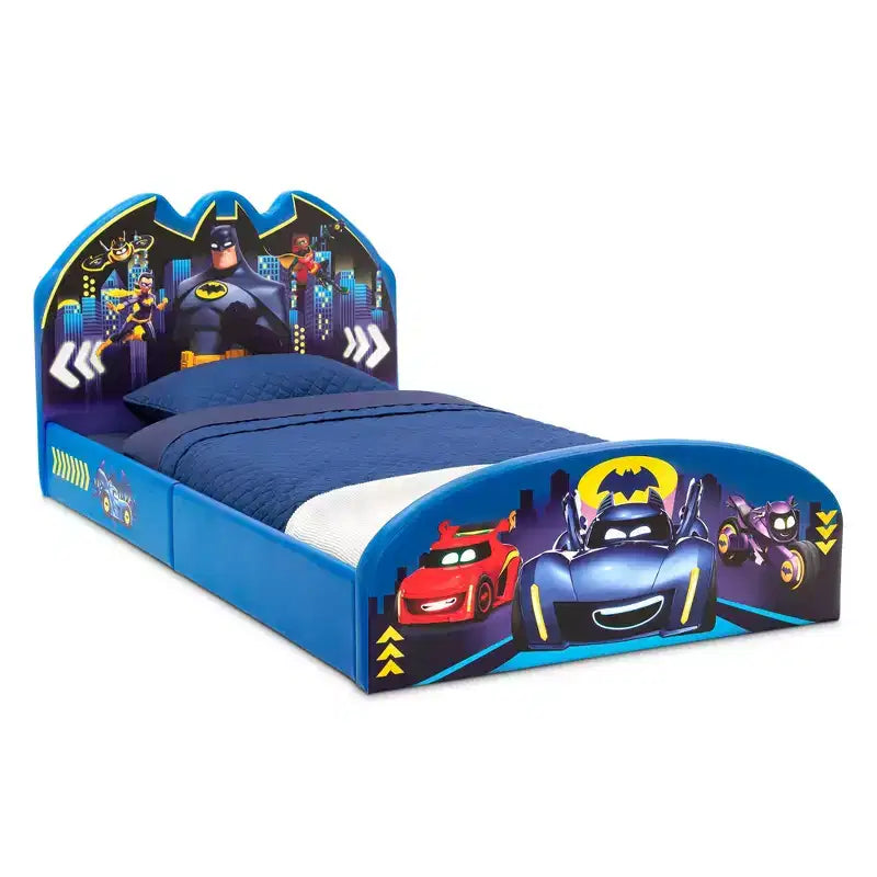 Delta Children Batman Batwheels Upholstered Twin Bed