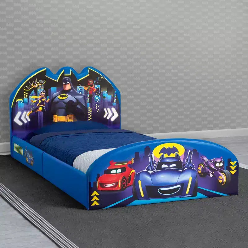 Delta Children Batman Batwheels Upholstered Twin Bed