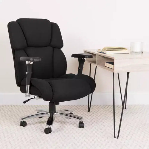 Emma and Oliver 24/7 400 lb. Big & Tall High Back Tufted Lumbar Knob Ergonomic Office Chair