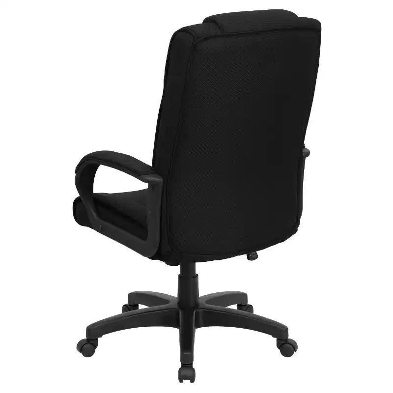 Emma and Oliver High Back Multi-Line Stitch Executive Swivel Office Chair with Arms